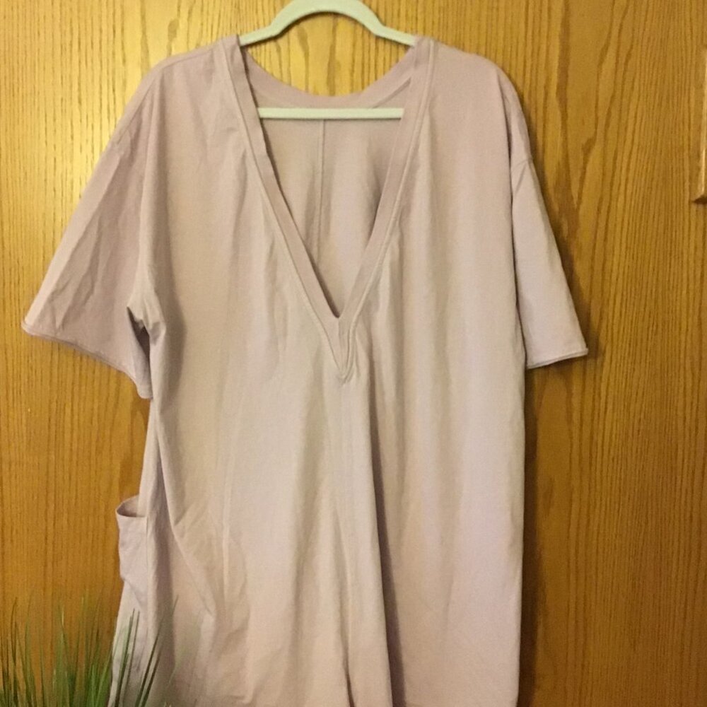 NWOT Free People Movement Hot Shot Tee Romper Lilac - Picture 7 of 7